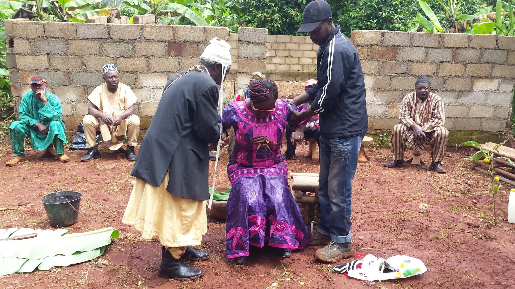 Enthroning ceremony of a Mafo in Baham, Cameroon