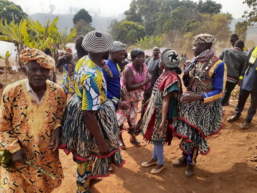 Traditional Bamiléké dance performance during Zing ceremony
